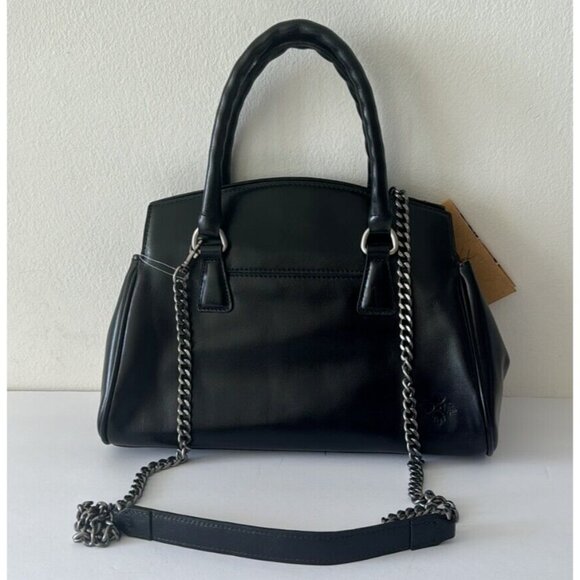 Patricia Nash Leather Marianna Top Handle Satchel Handbag Black - Picture 6 of 16